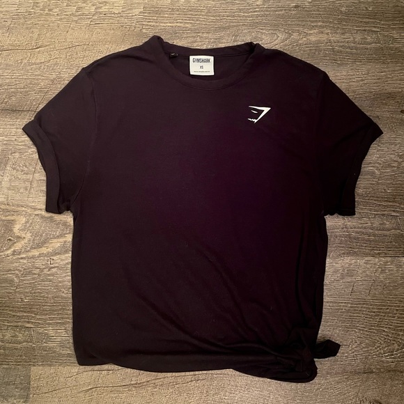 ❌SOLD❌ Gymshark XS Asymmetrical Side Tie Tee - Picture 1 of 2